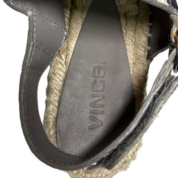 Vince - “Emilia” Espadrille Strappy Sandals in Python - Size 7, Black, Tan, Grey - Picture 15 of 15